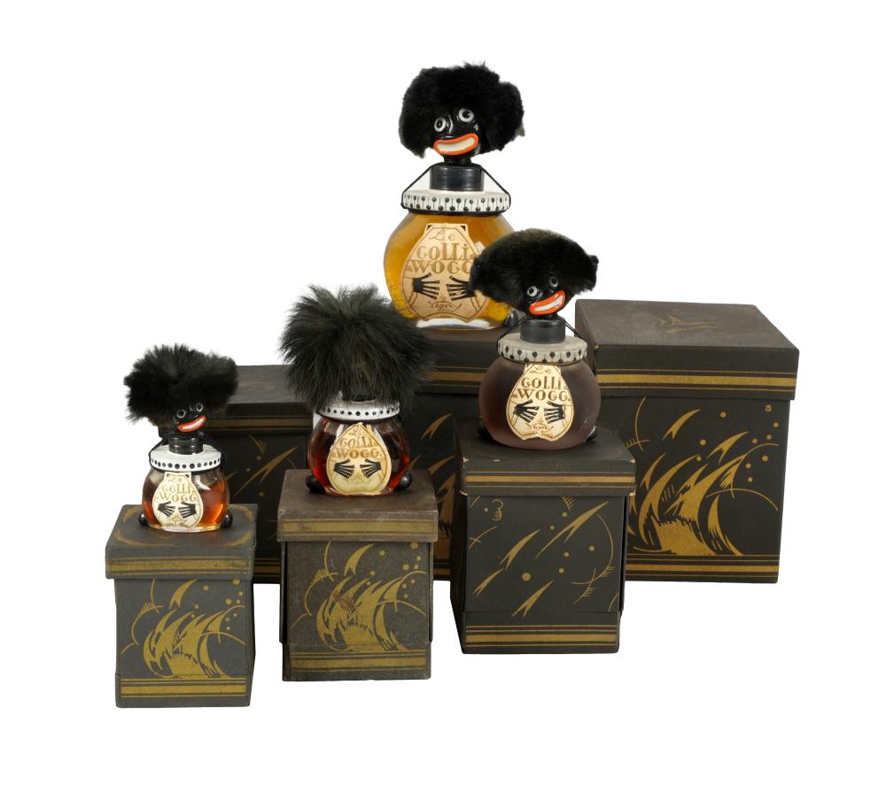 SIX FRENCH "GOLLIWOG" PERFUME