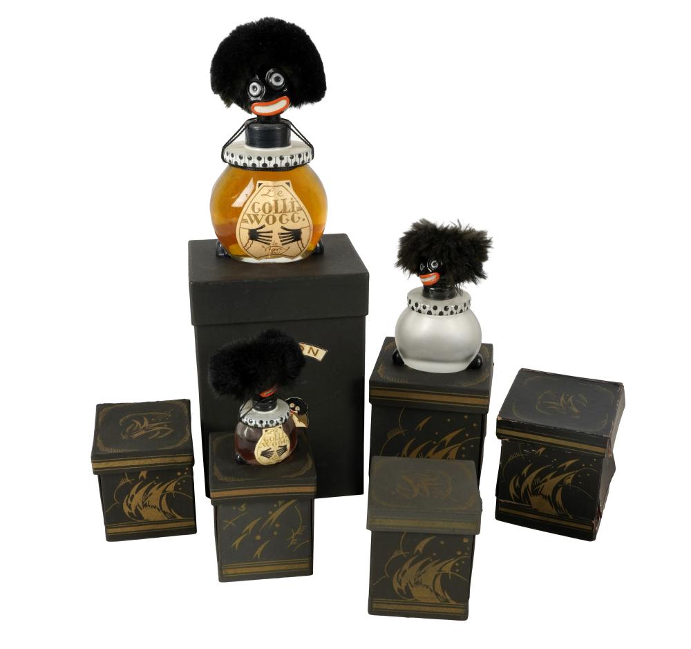 SIX FRENCH "GOLLIWOG" PERFUME