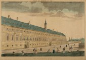 SIX FRENCH HAND-COLORED VUE D'