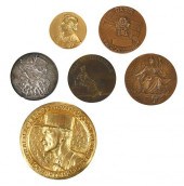 SIX FRENCH MEDALS, WITH BOXESo