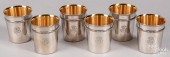 SIX FRENCH MON ODIOT SILVER CU