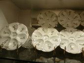 SIX FRENCH OYSTER PLATES ATTRI