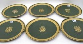 SIX FRENCH PORCELAIN PLATES gr