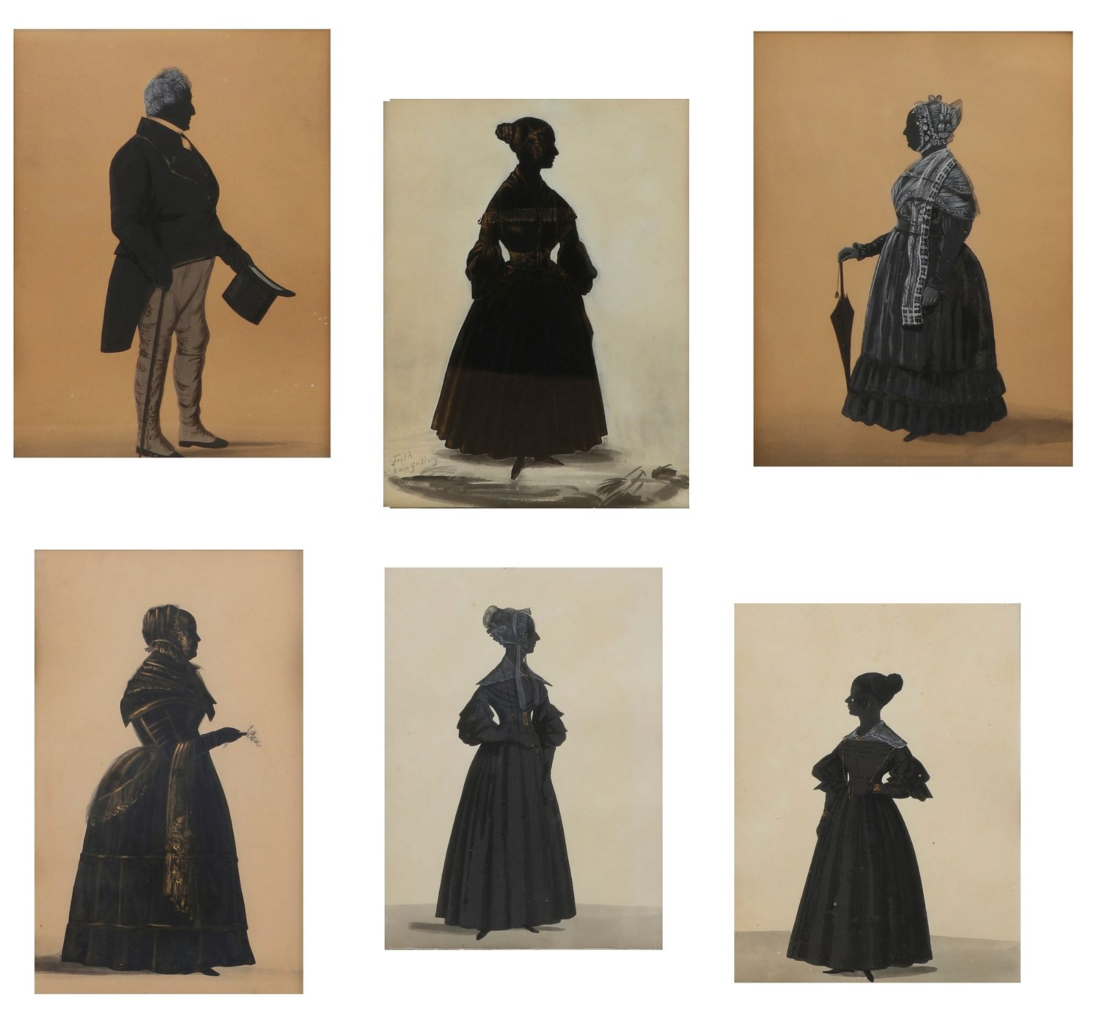 SIX FULL-LENGTH SILHOUETTESSix