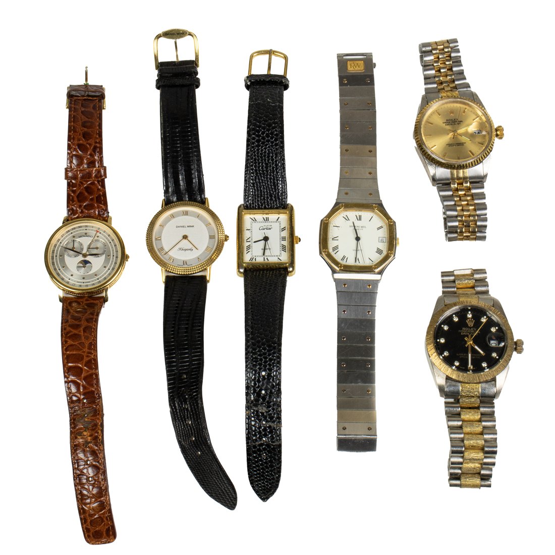 SIX GENTLEMAN'S WRIST WATCHES,