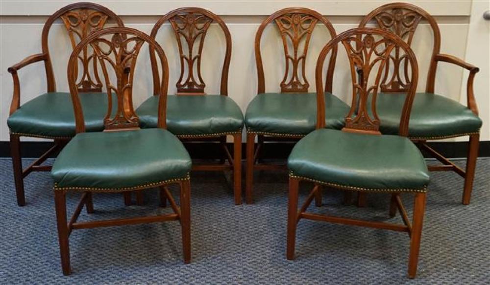 SIX GEORGE III MAHOGANY DINING