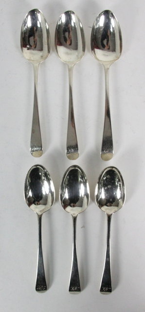Six George III old English
