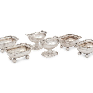 Six George III Silver Salt