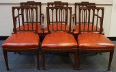 SIX GEORGE III STYLE MAHOGANY
