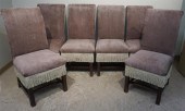 SIX GEORGE III STYLE UPHOLSTER
