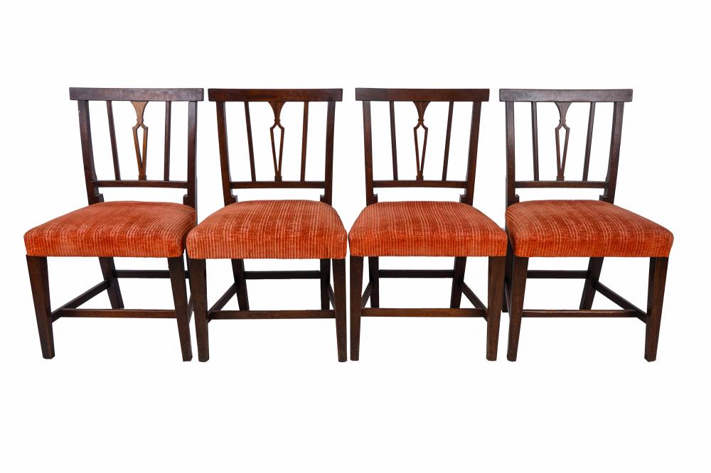 SIX GEORGIAN DINING CHAIRSwith