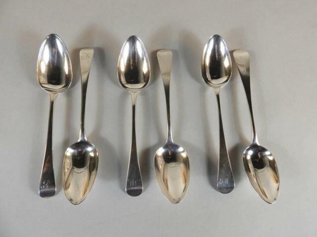 SIX GEORGIAN STERLING SILVER