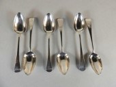 SIX GEORGIAN STERLING SILVER T