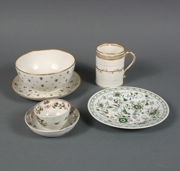 Six German porcelain and paste