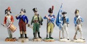 SIX GERMAN PORCELAIN FIGURES O
