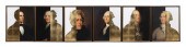 SIX "GILDED HISTORY" PORTRAITS