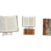 Six Gilt-Tooled Leather Books