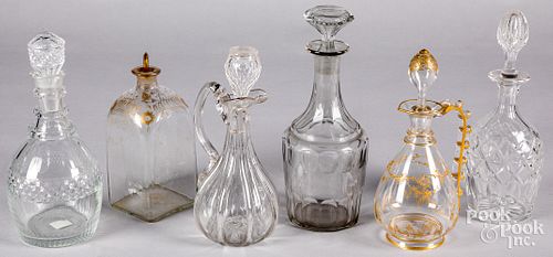 SIX GLASS DECANTERSSix glass