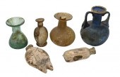 SIX GLASS VESSELSSix Glass Ves
