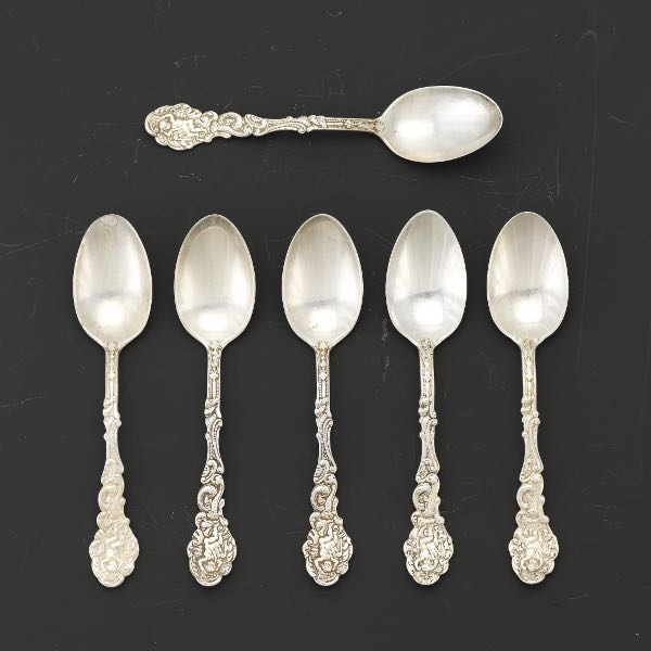 SIX GORHAM STERLING SILVER,
