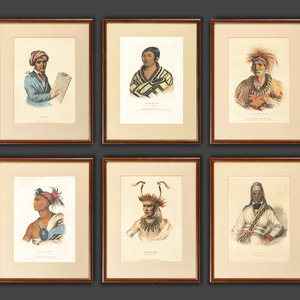 Six Hand-Colored Lithographs by