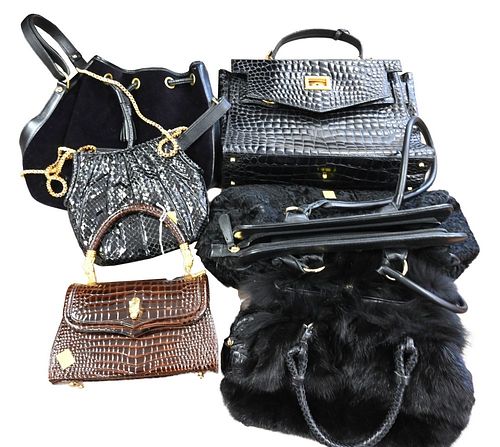 SIX HANDBAGS/PURSES, TO INCLUDE