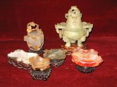 Six hardstone carvings    Chin