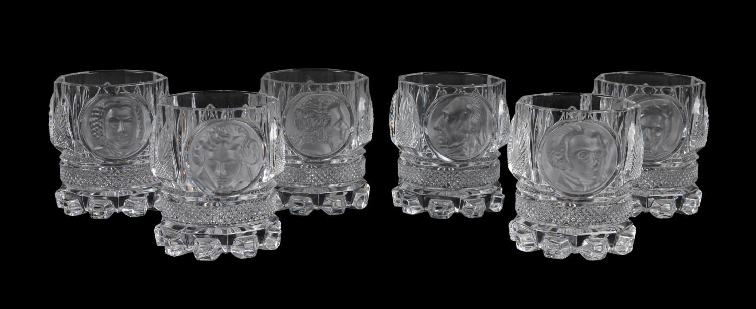 SIX HEAVY CRYSTAL "OLD MASTERS OF