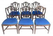 SIX HEPPLEWHITE STYLED SIDE CH