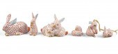 SIX HEREND PORCELAIN RUST NETT