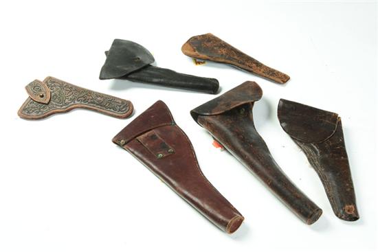 SIX HOLSTERS.  Includes a flap