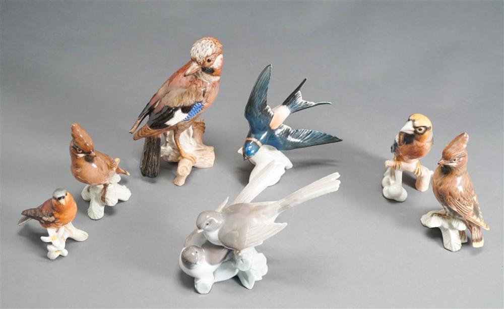 SIX HUMMEL BIRD FIGURINES AND