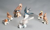 SIX HUMMEL BIRD FIGURINES AND