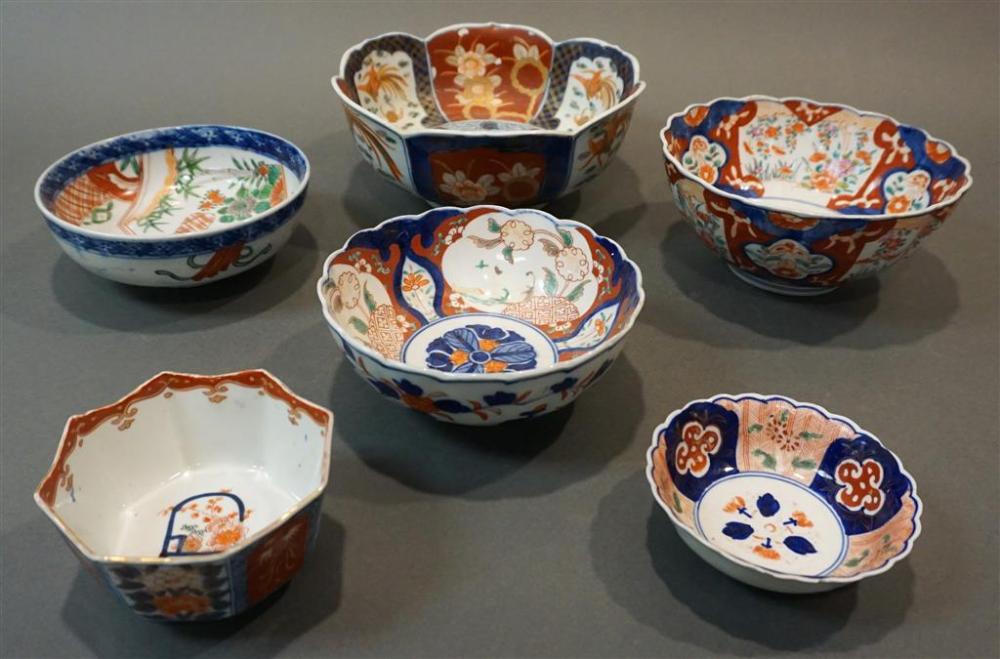 SIX IMARI BOWLSSix Imari Bowls