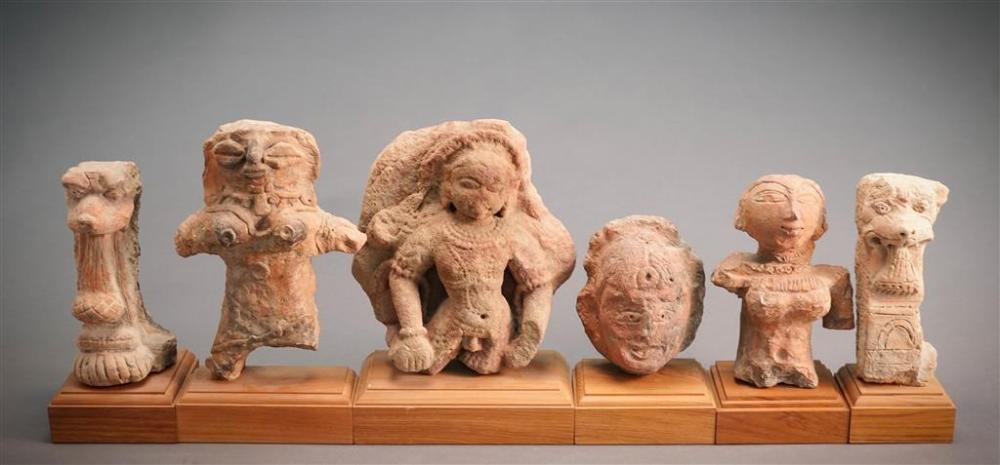 SIX INDIAN PINK-BUFF SANDSTONE
