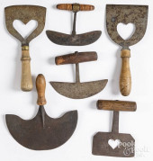 SIX IRON AND WOOD FOOD CHOPPER