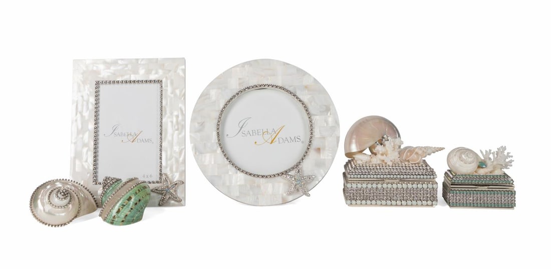 SIX ISABELLE ADAMS SHELL, PEARL &