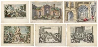 Six Italian 17th century
