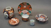 SIX JAPANESE IMARI AND KUTANI