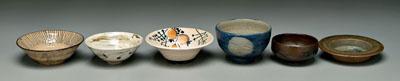 Six Japanese style bowls: one