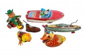 SIX JAPANESE TIN TOYSincluding