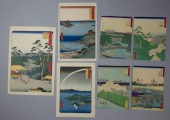SIX JAPANESE UKIYO-E PRINTS af