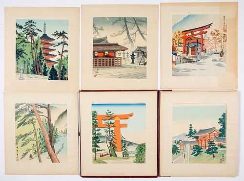 SIX JAPANESE WOODBLOCK PRINTS OF