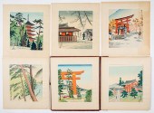 SIX JAPANESE WOODBLOCK PRINTS