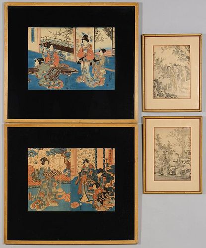 SIX JAPANESE WOODBLOCKSLot of six
