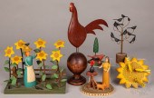 SIX JOHN CARLTON CARVED AND PA