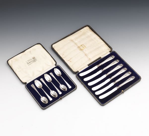 SIX JOHN STONE STERLING SILVER