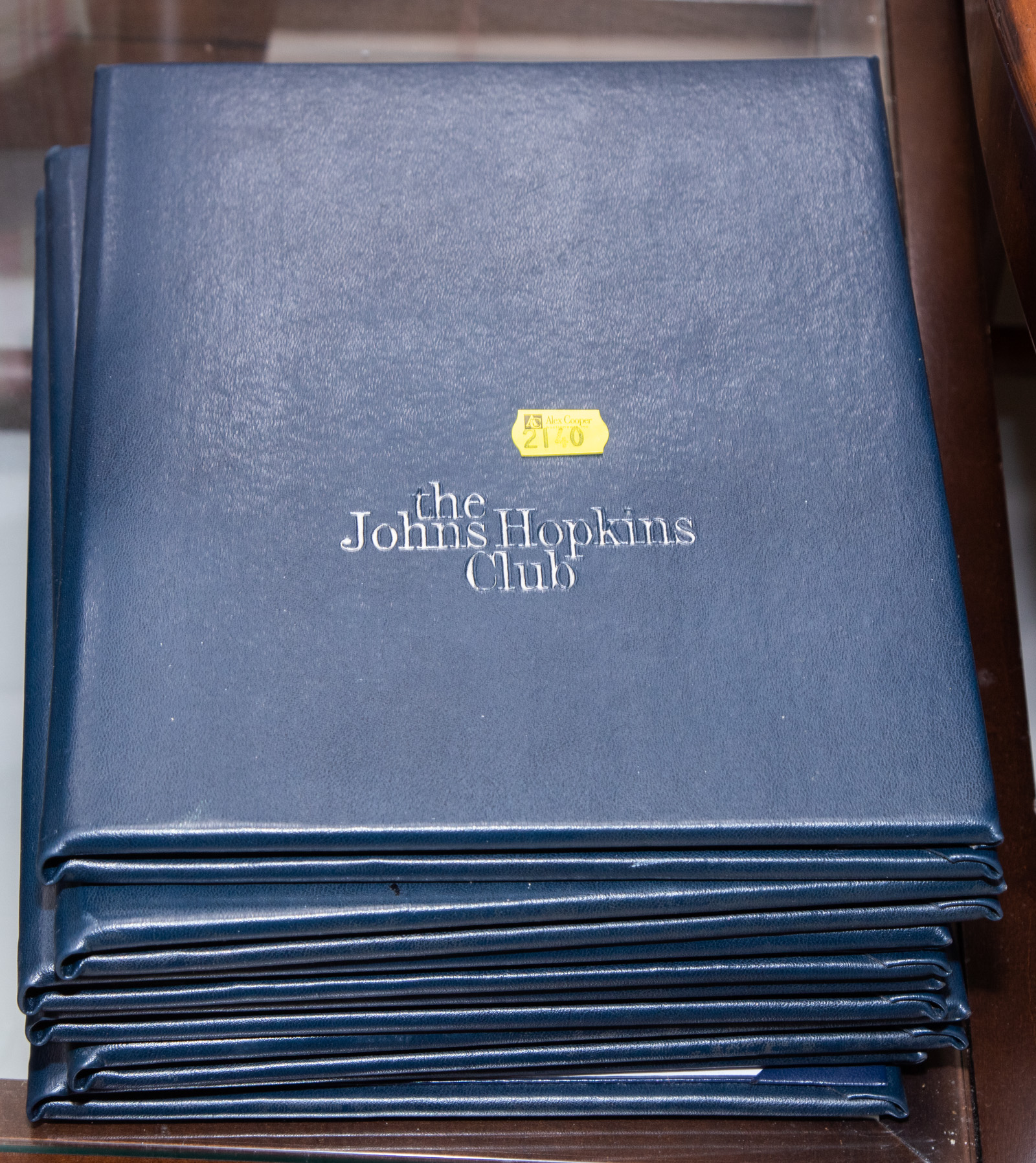 SIX JOHNS HOPKINS CLUB MENUS .