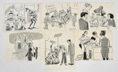 Six Kay Kato original ink draw