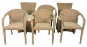SIX KINGSLEY BATE CHAIRS TO IN